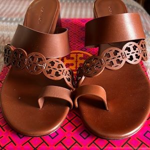 Tan Tory Burch sandals